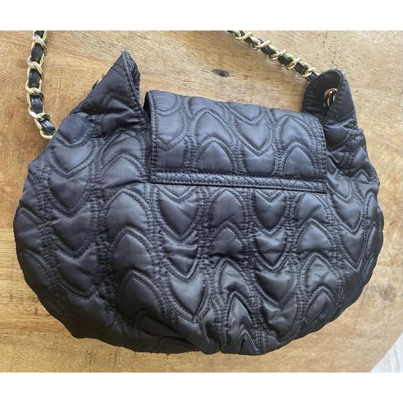 Koret Black Quilted Shoulder Bag Gold Chain Strap Medium Flap Handbag New - Picture 5 of 9